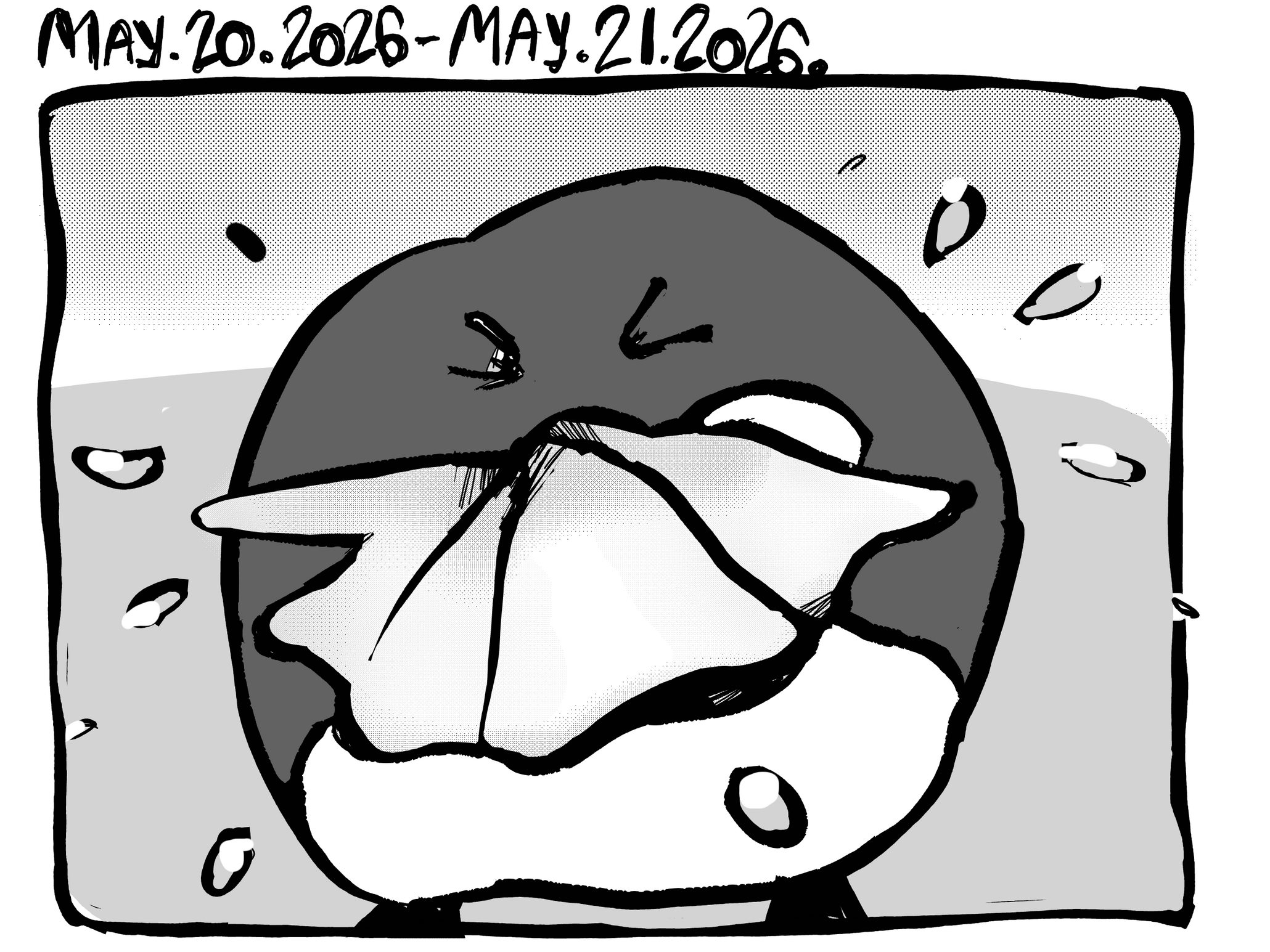 cupoo sneezes into napkin --- May. 20. 21. 2026. 1
