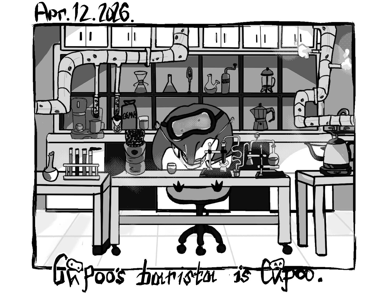 cupoos barista is cupoo. -- Apr. 12. 2026.