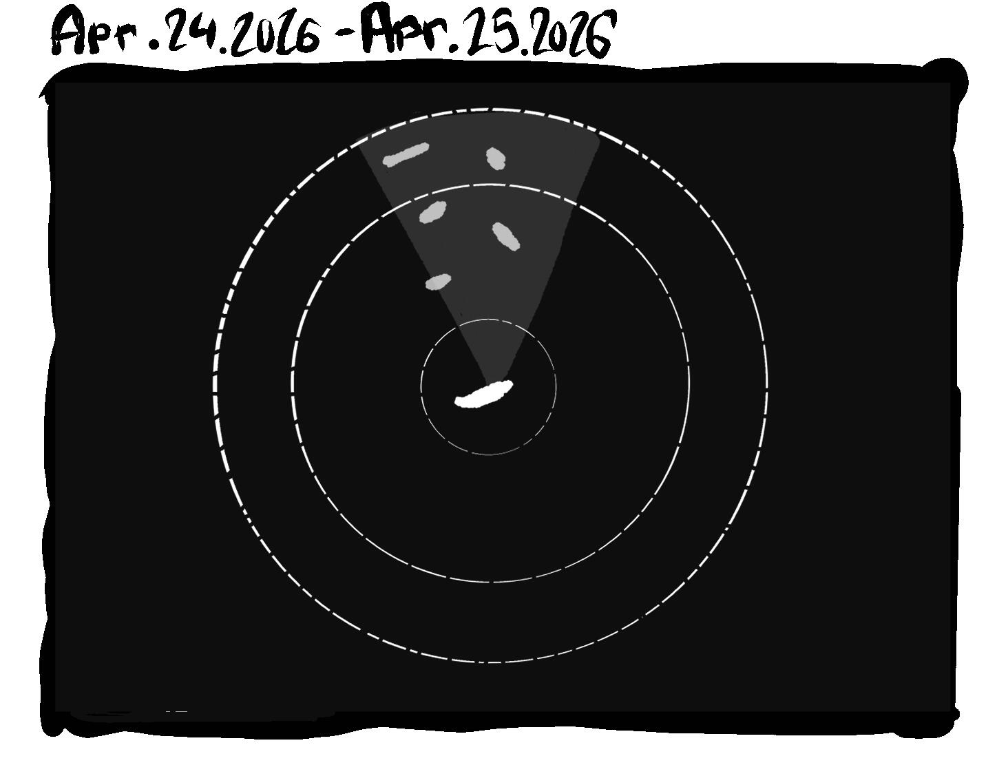 a radar pings --- Apr. 24-25. 2026. 1
