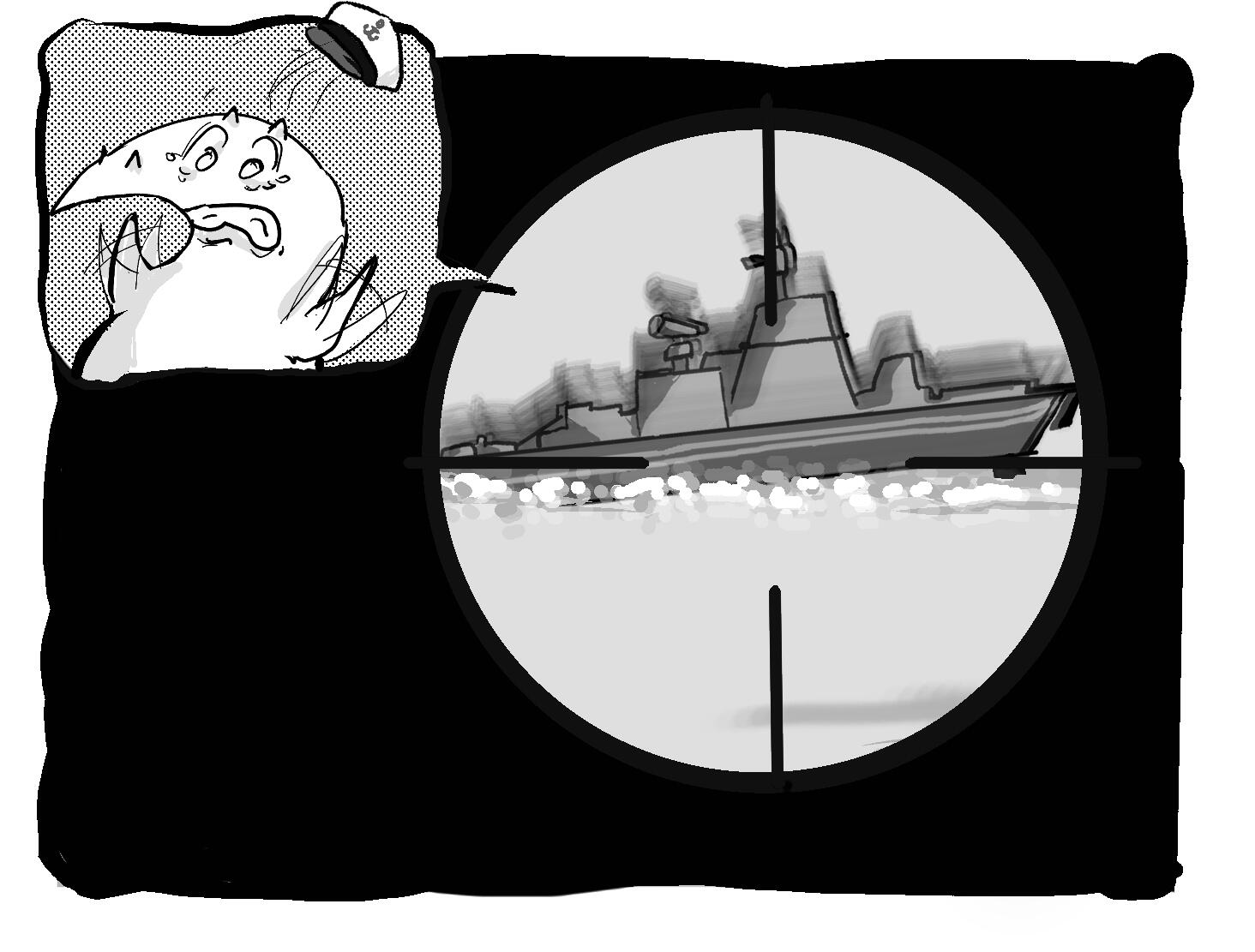 the water bubbles beneath the warship --- Apr. 24-25. 2026. 7