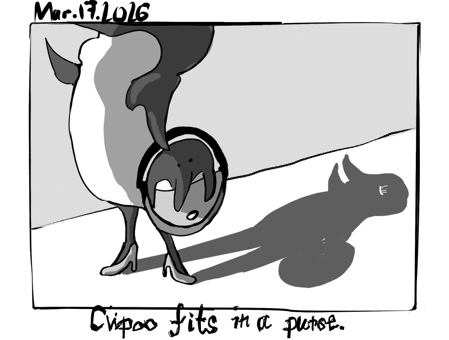 cupoo fits in a purse.