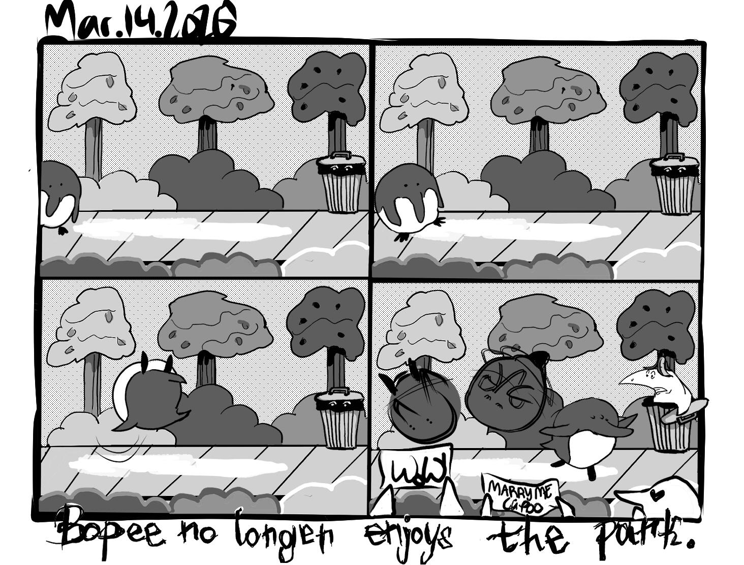 bopee no longer enjoys the park