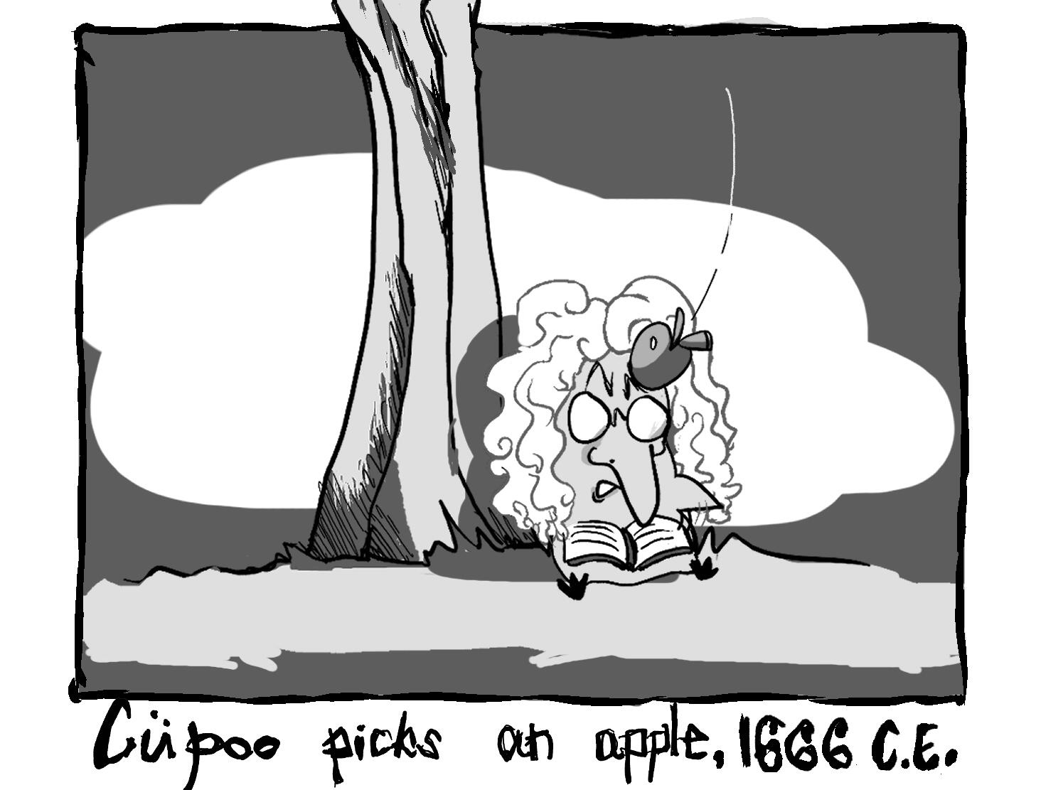 OW! cupoo picks an apple. --- Apr. 16. 2026. 2