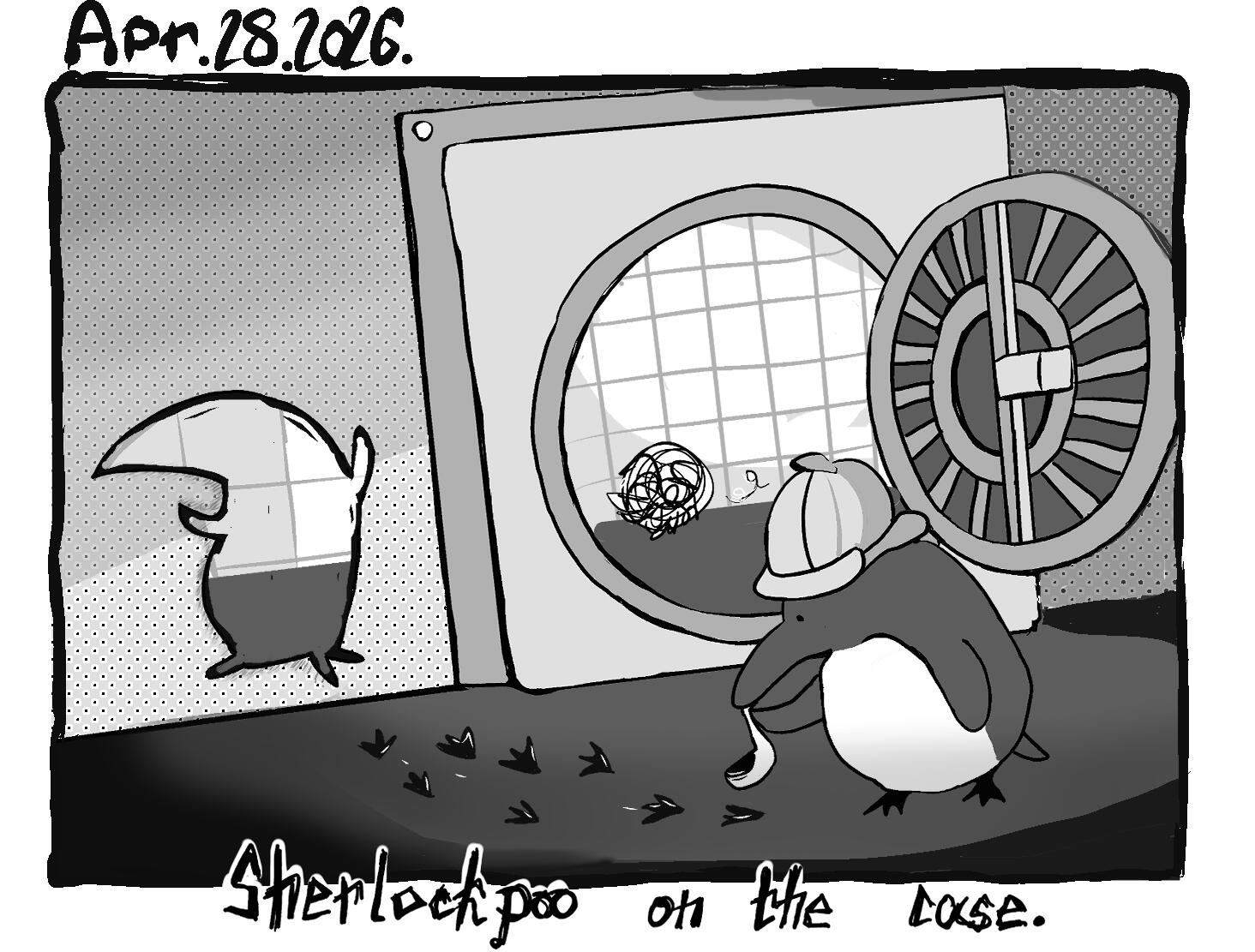 sherlockpoo on the case --- Apr. 28. 2026