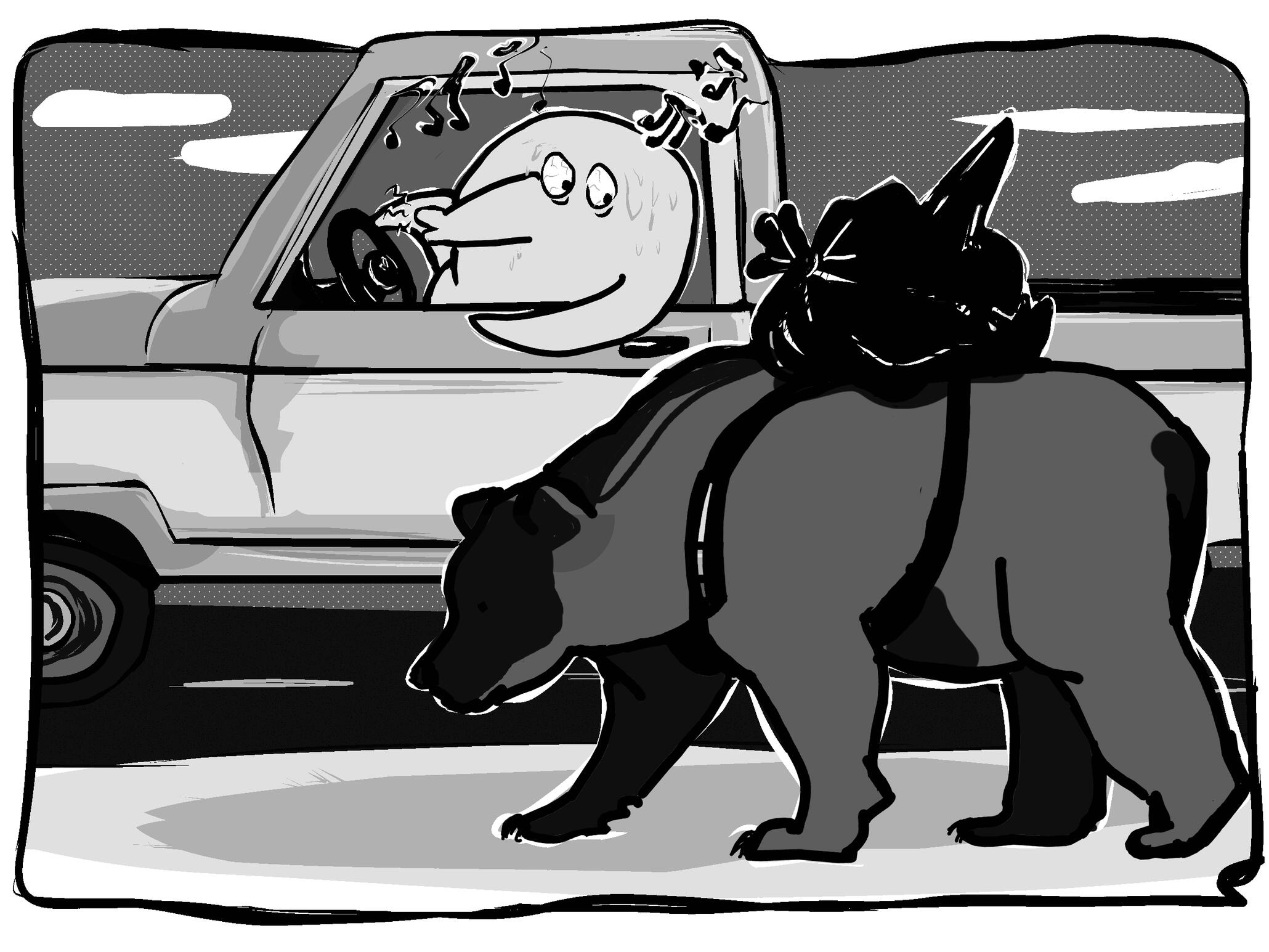 a cupootizen sings nervously at a stop --- Jul. 9. 2026. 3.