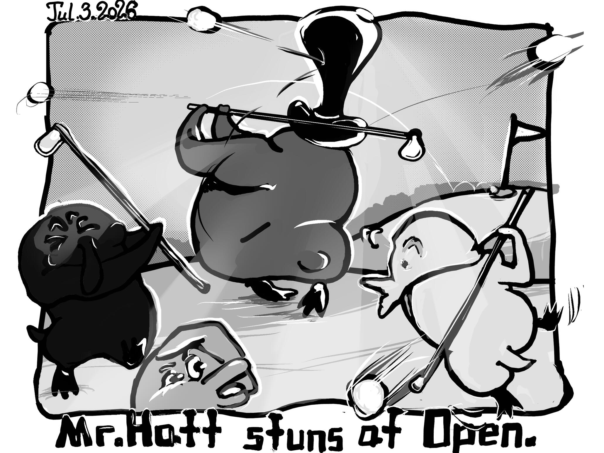 Mr. Hatt stuns at Open. --- Jul. 3. 2026.