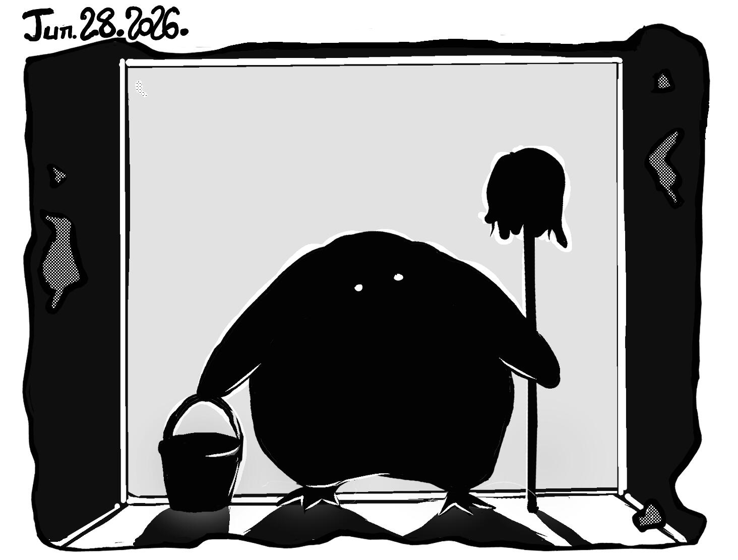 a dark figure stands in the door of the situation room... --- Jun. 28. 2026. 1