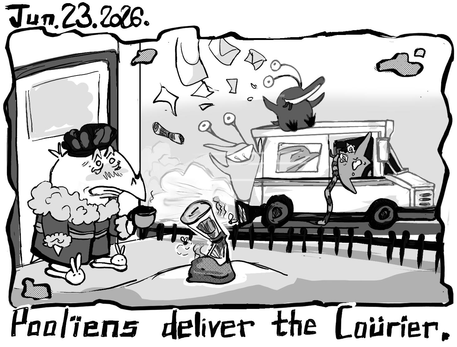 Pooliens deliver the Courier, --- Jun. 23. 2026